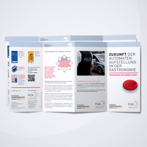 Flyer Zukunft der Automatenaufstellung in der Gastronomie - Spielregeln für die Gastronomie